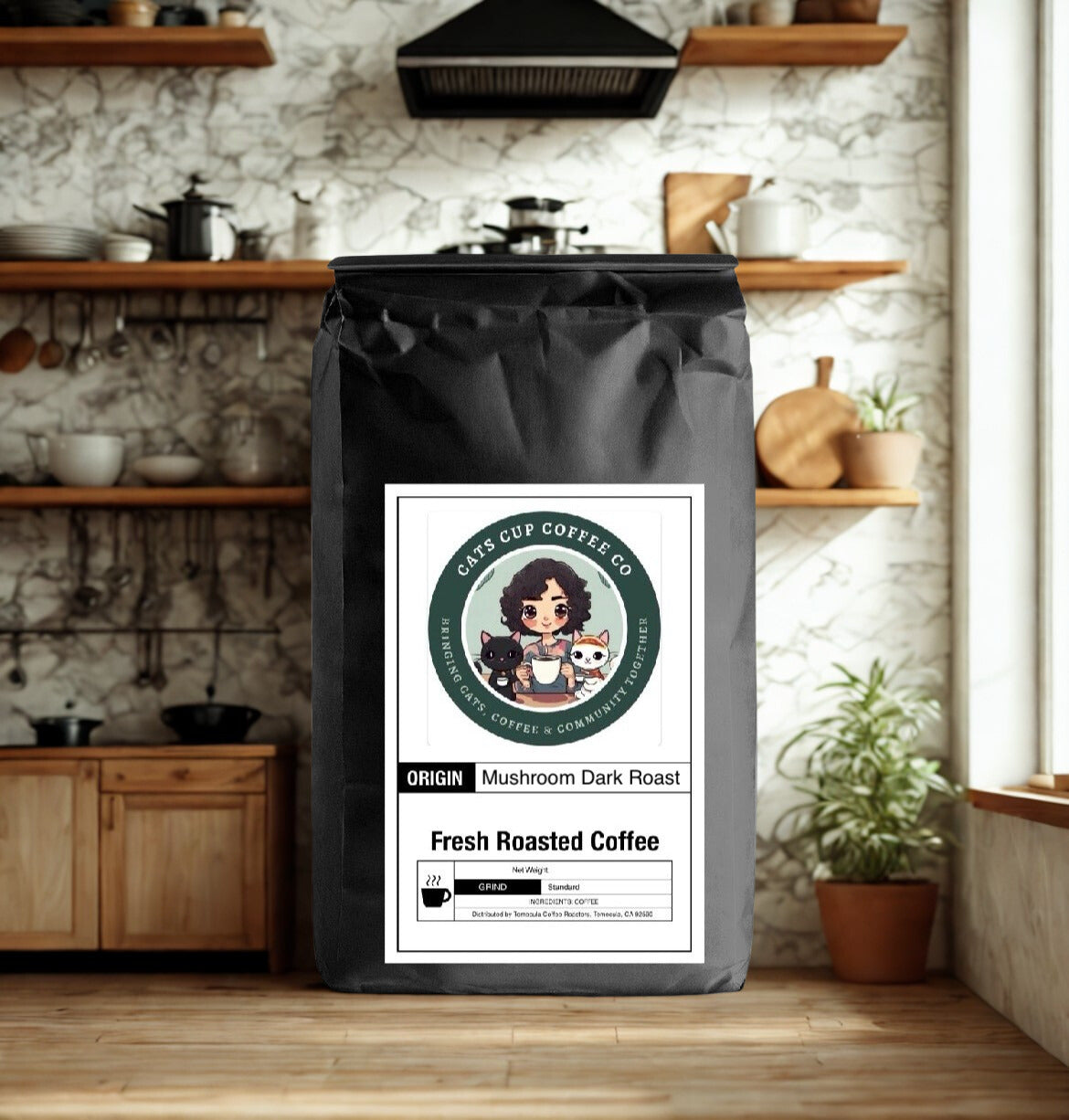 Coffee with Mushrooms Dark Roast